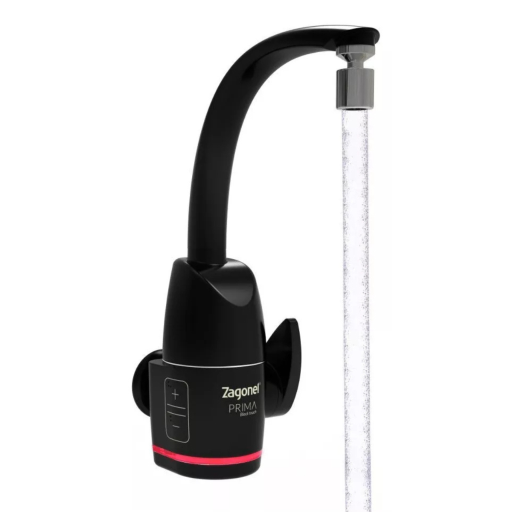 Torneira Prima Black Touch Eletrônica Parede e Bancada 220v 5500w Zagonel