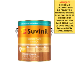 Verniz Tripla Proteção Base da Água Cores 3,6L Suvinil
