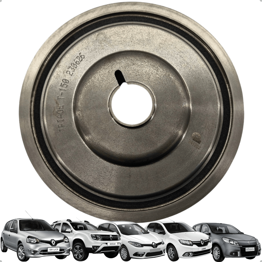 Polia Virabrequim 6pk Renault Clio II Duster Fluence Logan Megane II Oroch Sandero Scenic Kangoo