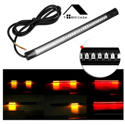 Lanterna De Freio E Pisca Fita 48 Led Moto Custom