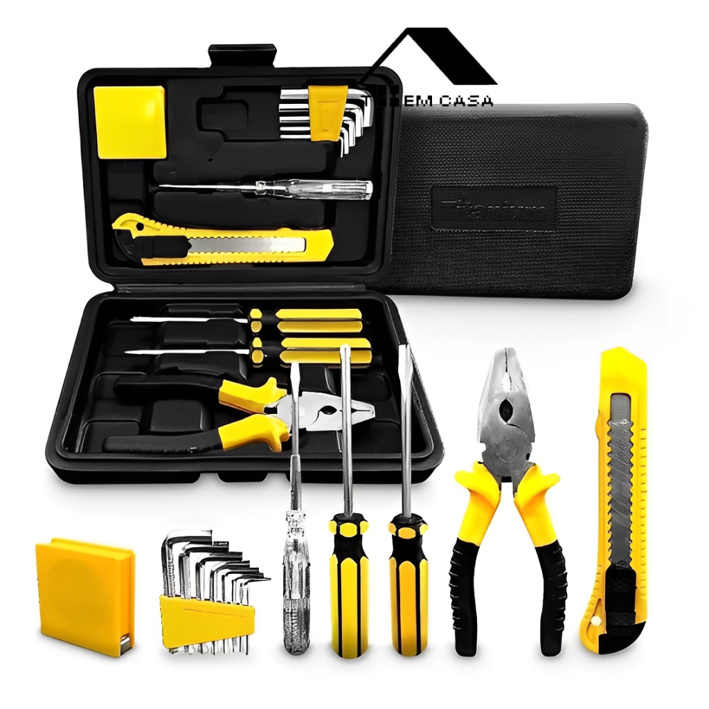 Kit Jogo De Ferramentas Com Maleta 12 Peças Titanium