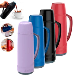 Garrafa De Café Térmica Isolada Água Chá 1 Litro Quente - Frio Moderno Casa Trabalho - Soprano