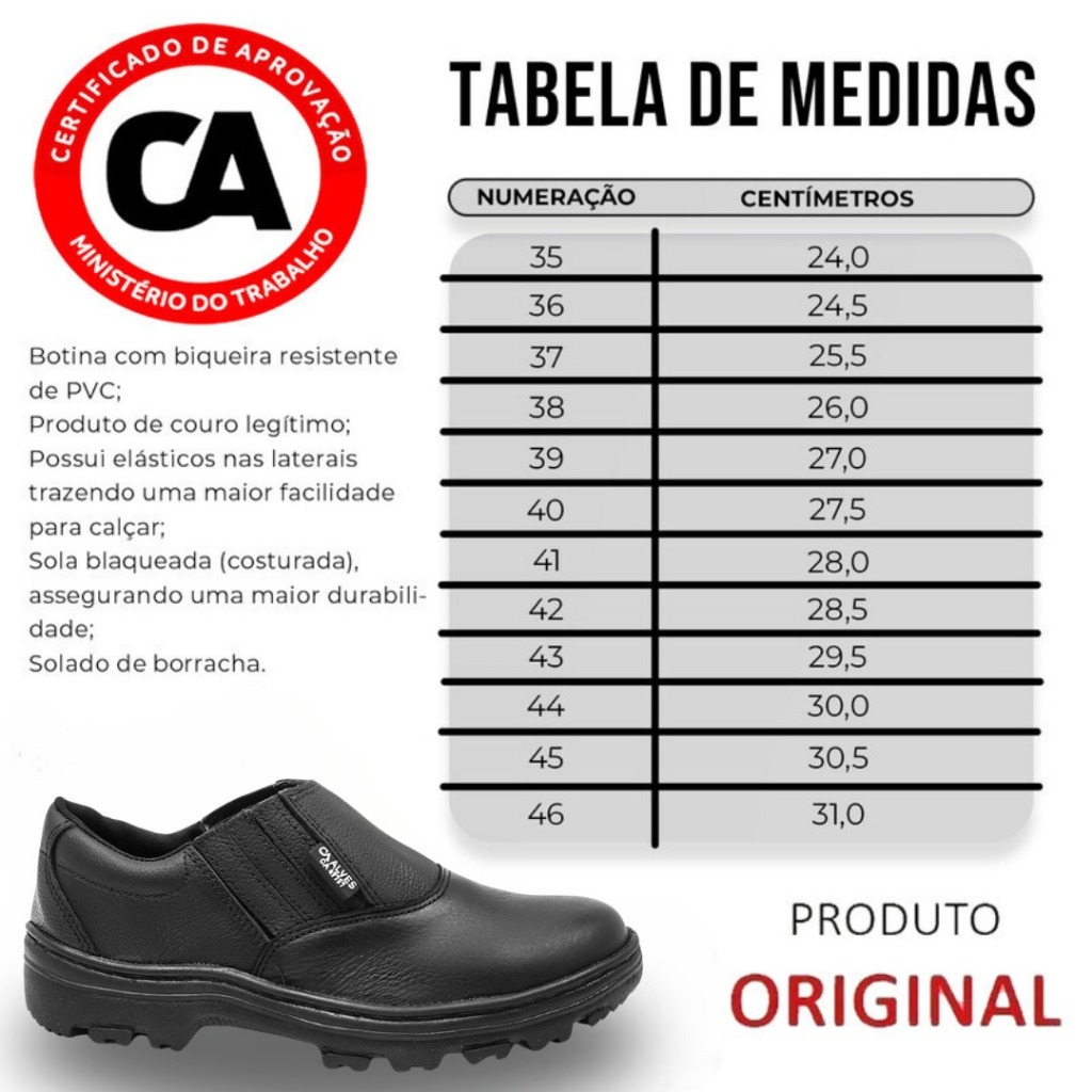 Botina de Segurança Bota de Segurança Segurança Trabalho — R$ 54,99 em Shopee