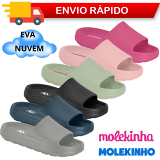 Chinelo Slide Infantil Molekinha/Molekinho ORIGINAL Nuvem - Leve e Confortável MENINO E MENINA em Oferta na Shopee