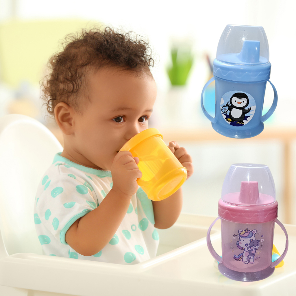 Copo Treinamento Transição Bebê Bico Alça 220ml Infantil Decorado em Oferta na Shopee