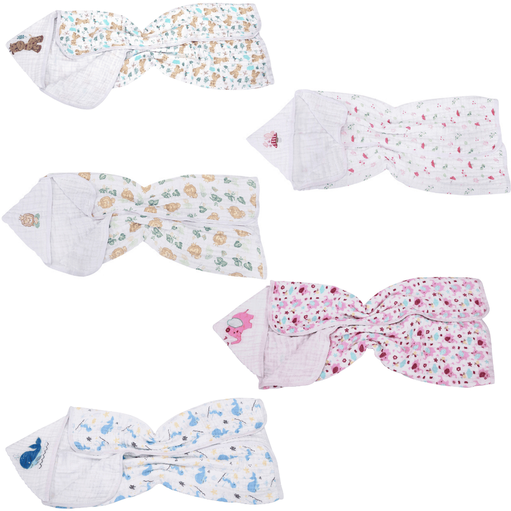 Toalha Bebê Soft com Capuz Bordado Super Macia e Absorvente Coleção Dengo Minasrey