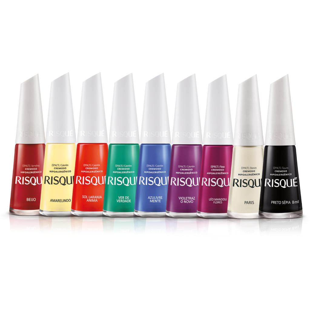 KIT Esmalltes Risque  Manicure Profissional CORES SORTIDAS NÃO REPETIDAS 8mL