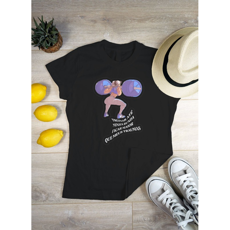 Camiseta Básica Feminina (FRENTE) Feminina Masculina Básica Algodão Camisa Costura Reforçada Unissex
