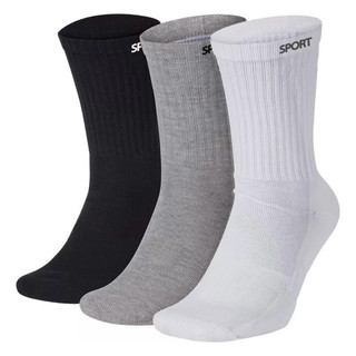 Kit 12 Pares Meia Cano Longo Algodão lisa masculina frio