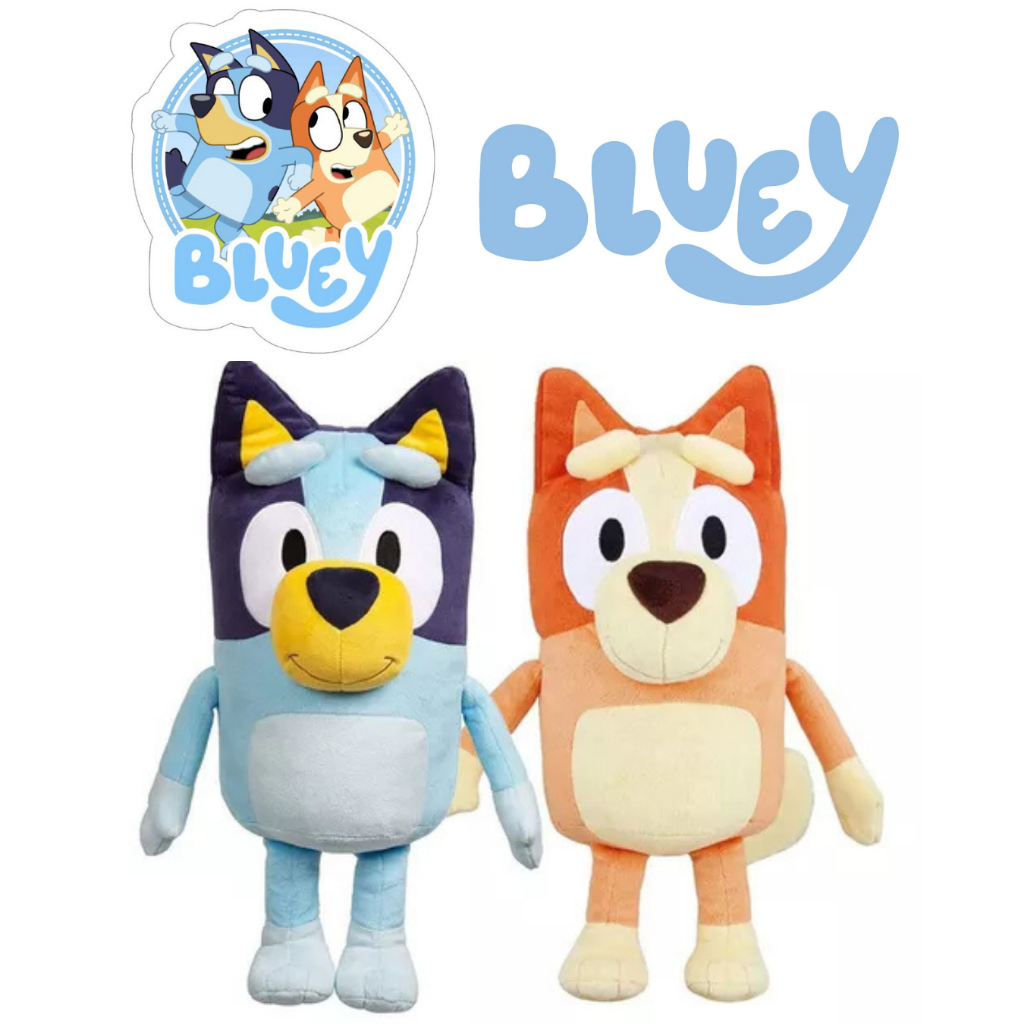 Pelúcia Bluey e Bingo 25 cm Original Importado Fofinho  Decoração Boneco Brinquedo Para Criança