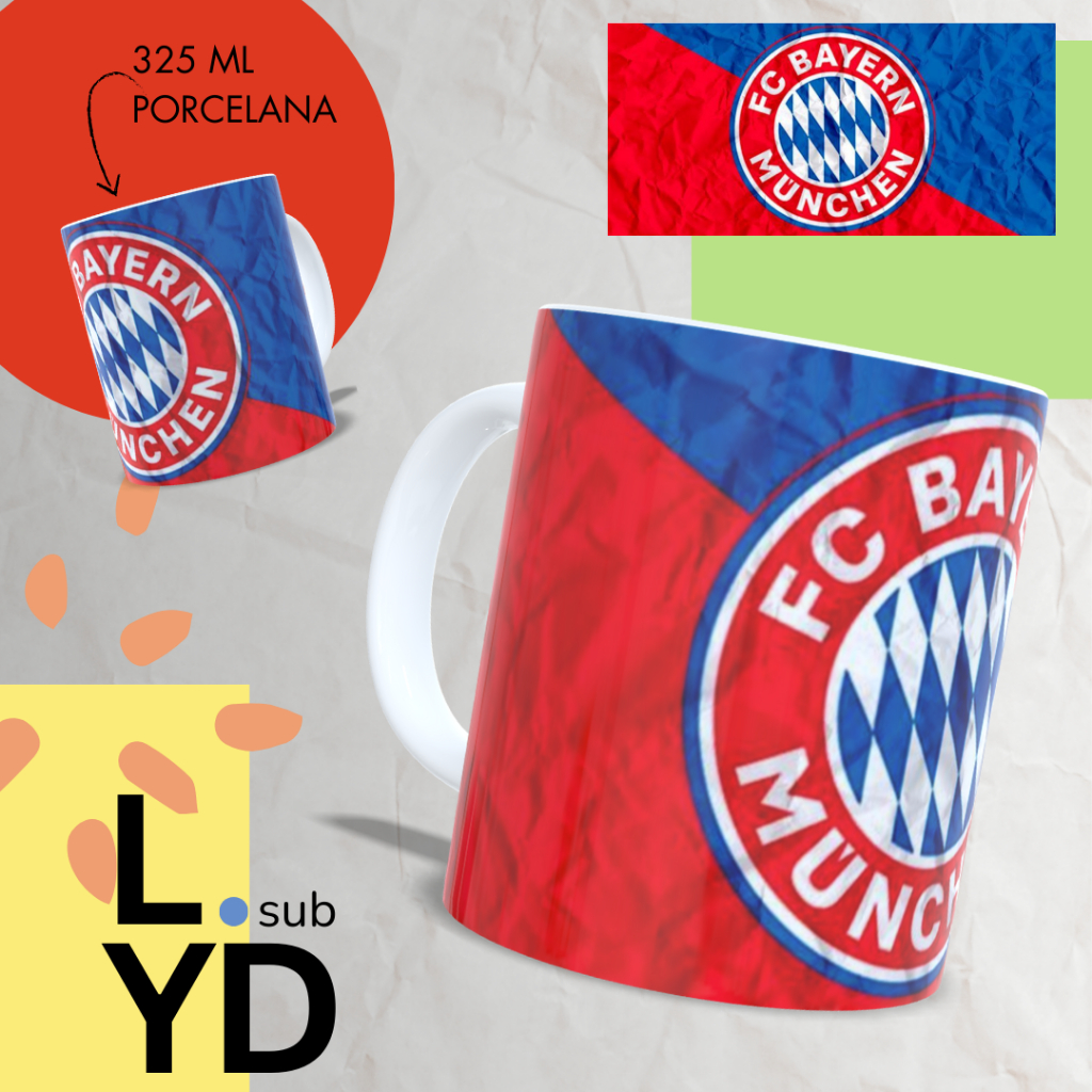 Caneca Personalizada Bayern de Munique Futebol Xícara Personalizada Caneca Café Caneca Time Futebol