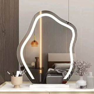 Espelho penteadeira Iluminação Led e Acionamento Touch 40x45cm em Oferta na Shopee