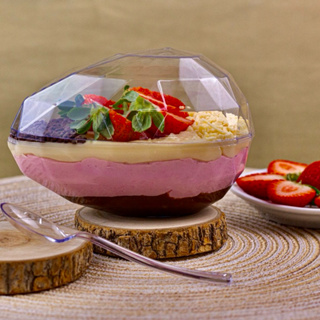 KIT 4~20 CASCA OVO DE PÁSCOA ACRÍLICA  DIAMANTE 250/350g BLUE STAR COM COLHER OFF em Oferta na Shopee