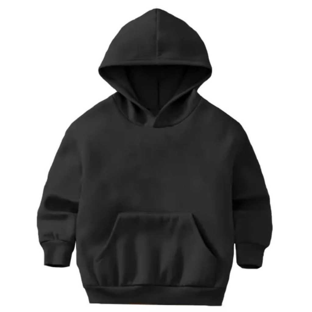 Moletom Infatil Flanelado Canguru Blusa Casaco Quentinho Capuz Forrado Liso Inverno