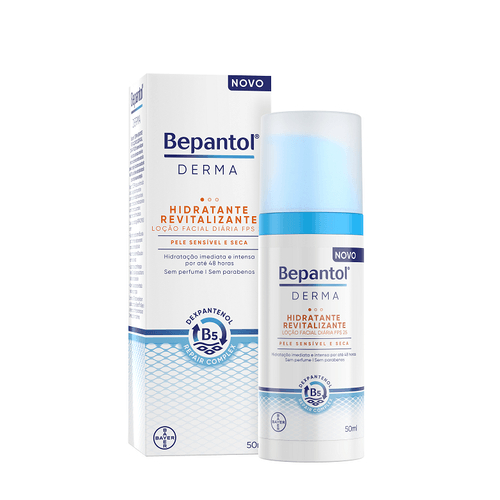 BEPANTOL DERMA HIDRATANTE REVITALIZANTE FACIAL DIÁRIO FPS25 50ML