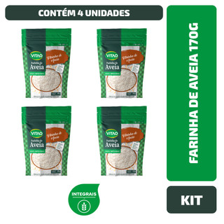 Kit 4 Un Farinha De Aveia Vitao 170G em Oferta na Shopee
