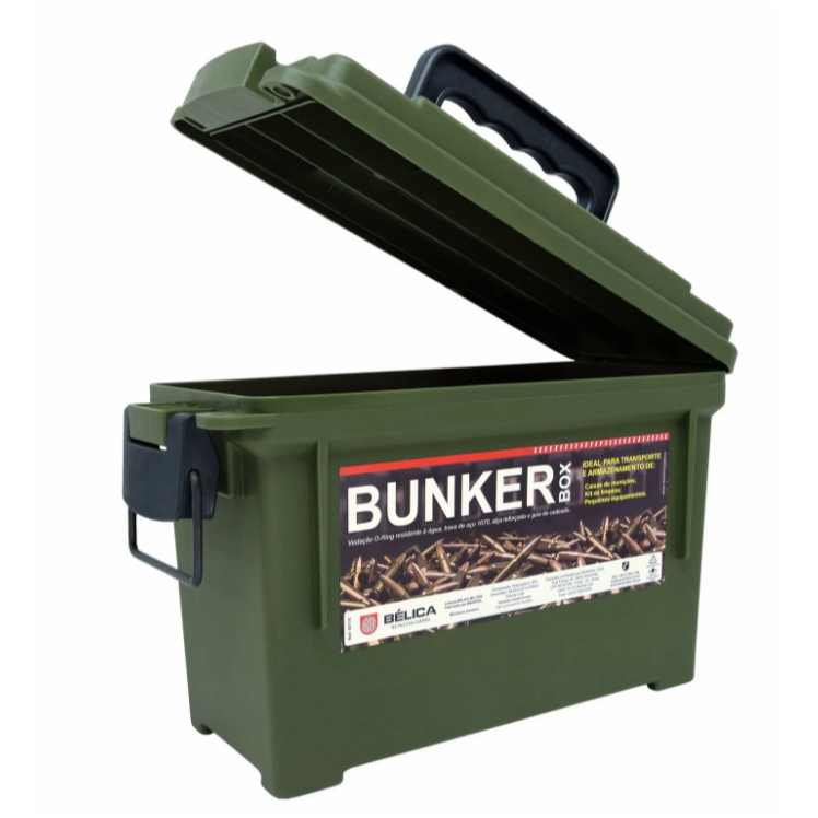 Caixa Bunker Box Verde Oliva Bélica Original 3,8 L