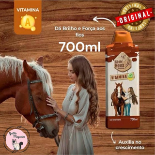 Shampoo Good Horse Com Vitamina A Para Crescimento Capilar 700ml em Oferta na Shopee