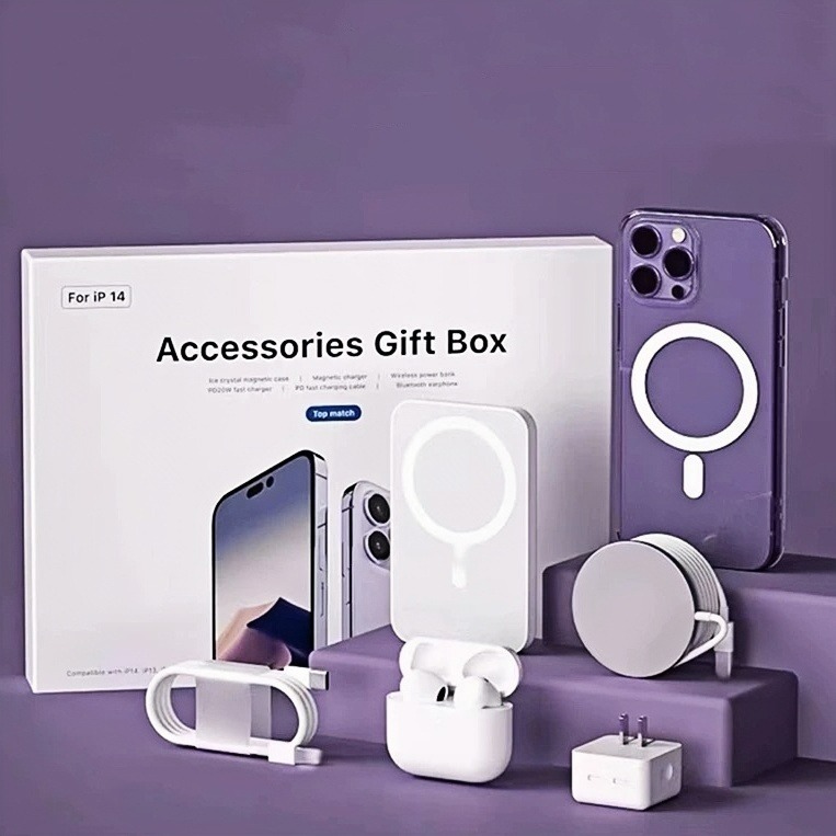 Kit Para iPhone 6 Em 1 AirPods Carregador De Indução Cabo De Dados carregador de iPhone P2