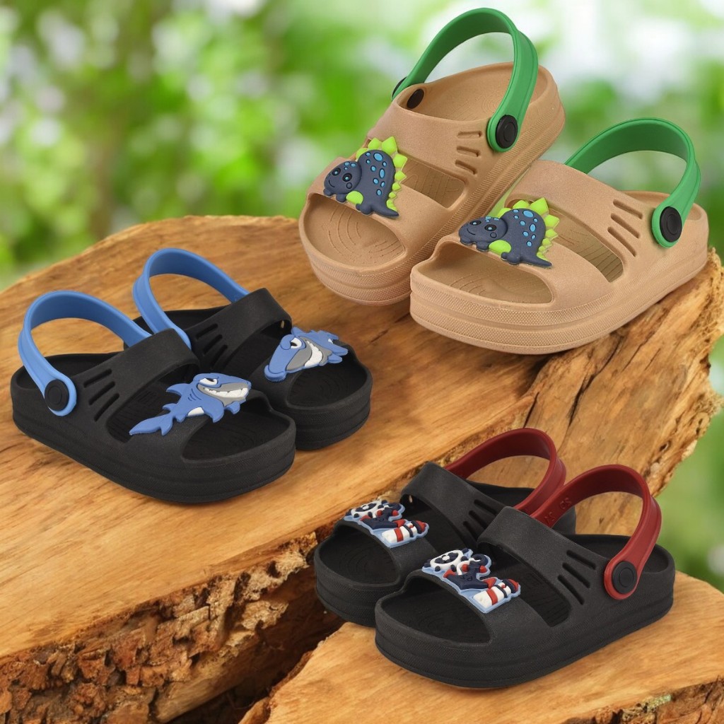 Kit 3 Pares Papete Sandália Infantil Menino Fleca Leve Confortável Volta As Aulas em Oferta na Shopee