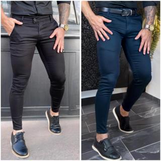 Calça Masculina Sport Fino Social Tecido Sarja Acetinada Premium em Oferta na Shopee