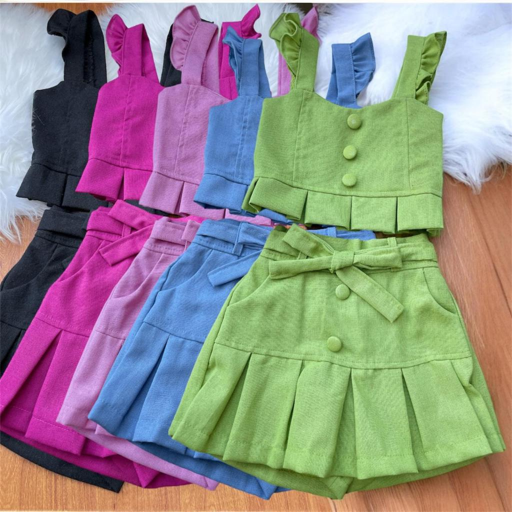 Conjunto Cropped Saia Curta: Onde Comprar | BuscaProdutos