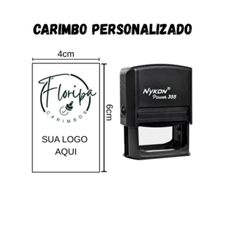 Carimbo Personalizado Automático Nykon 355 LOGO/ROTINA/IGREJA em Oferta na Shopee