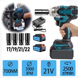 Chave elétrica sem fio com 2 baterias Chave De Impacto Parafusadeira Furadeira de torque s...