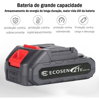 Bateria Recarregável Bateria Íon de Lítio 21V Li-Ion compatível com parafusos moedores lixadeiras em Oferta na Shopee