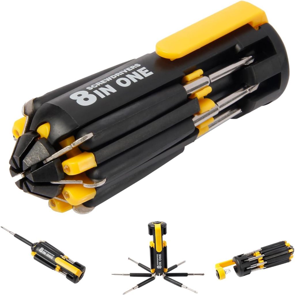 Kit Jogo Chave Fenda Philips Precisão 8 Em 1 Com luz de trabalho