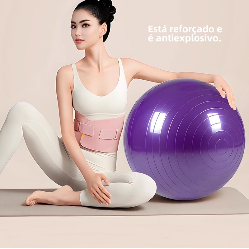 Imagem 55cm e 65cm De PVC Exercício Yoga Pilates Ginastica Fisioterapia