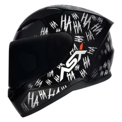 Capacete Moto Masculino ASX City Preto Fun Brilhante