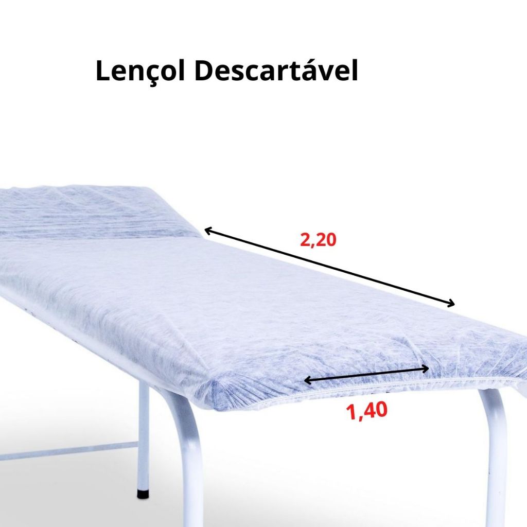 20 pct Lençol Descartável TNT 2,20x1,40 c/10 — imagem 2 de 2