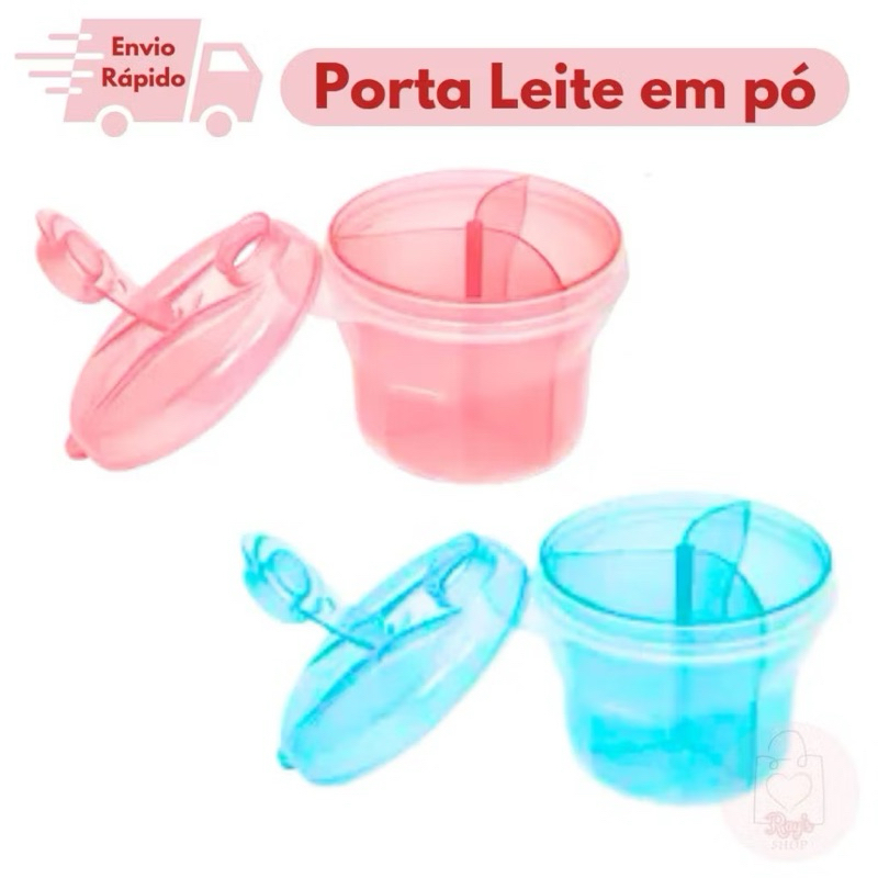 Porta Leite em Pó 3 Divisórias Pote Com Dosador Porta Whey 3 Compartimentos em Oferta na Shopee
