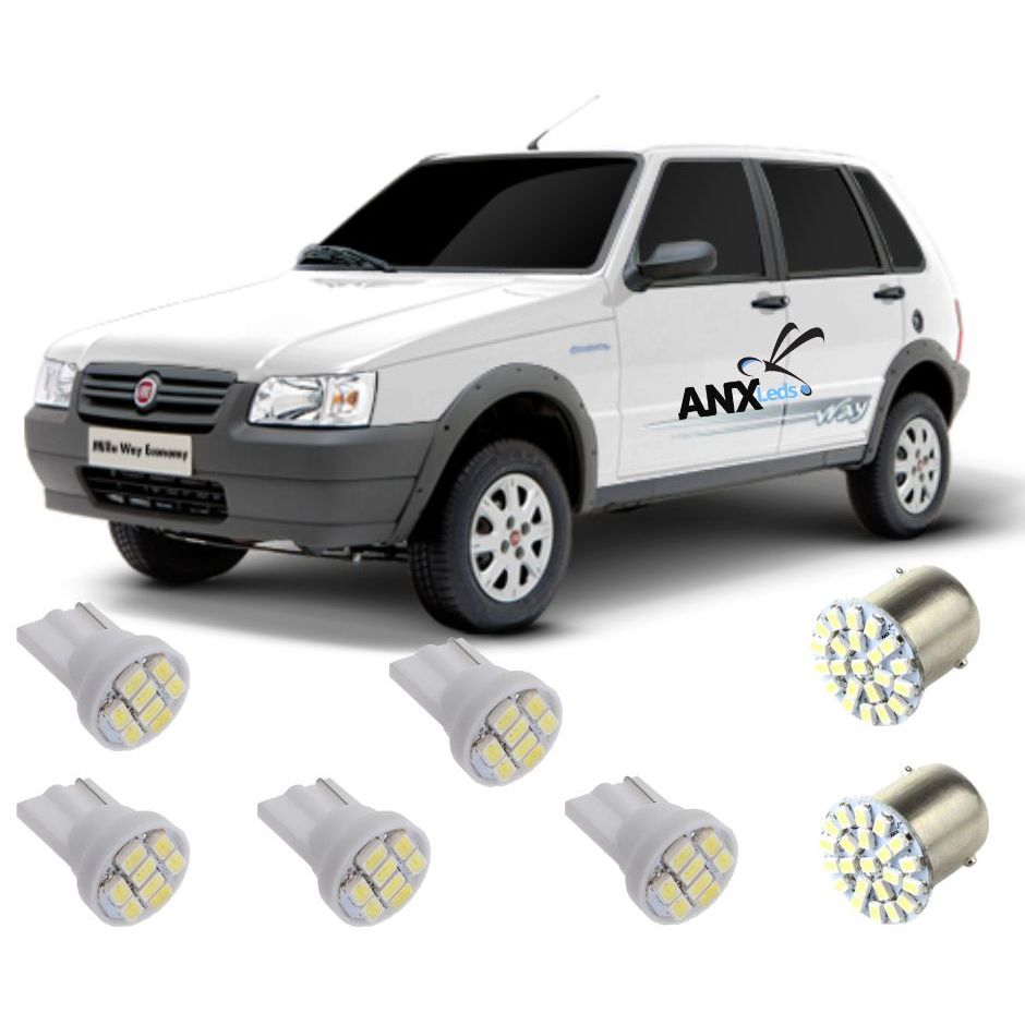 Kit Lampadas Led Uno 91 92 93 94 95 96 97 98 99 00 01 02 em Oferta na Shopee