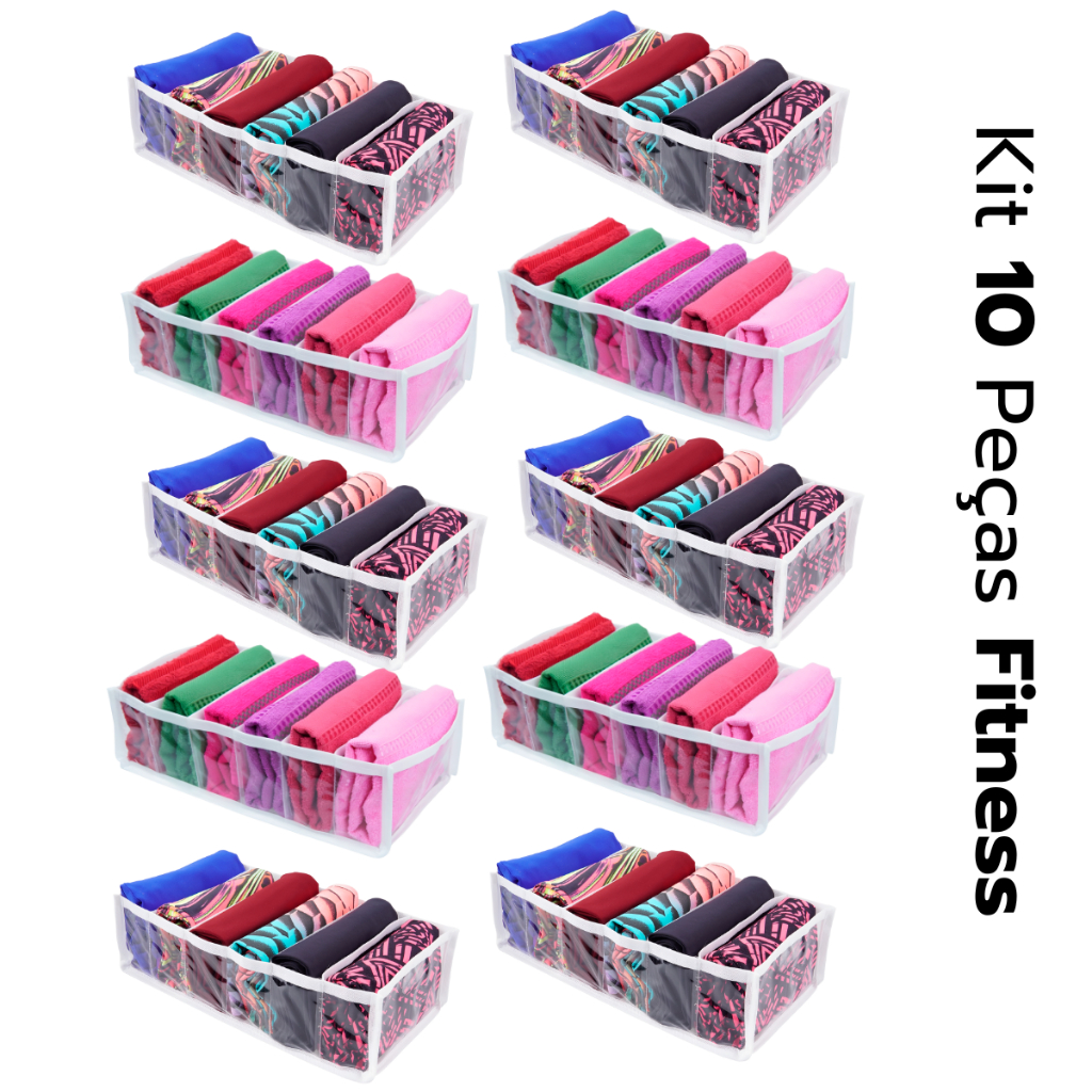 Colmeia Organizadora 34x18x10 Roupas Fit Blusinhas Panos de Pratos 10 Pç