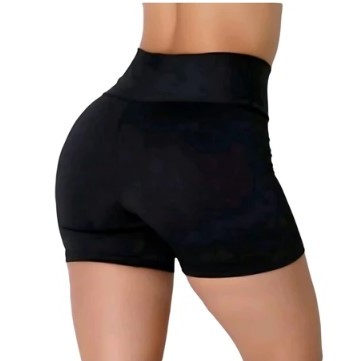Shorts Legging Suplex Curto Short Cintura Alta Zero Transparencia Fitness Academia Dia a Dia
