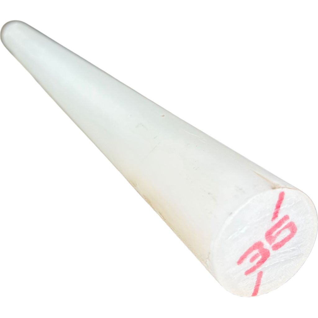 Tarugo de Polipropileno PP 35mm x 500mm Branco Redondo em Oferta na Shopee