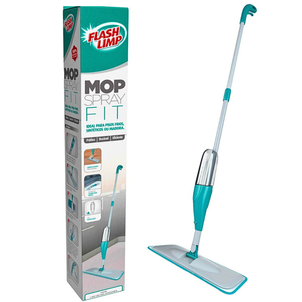 Mop Spray Magico Com Reservatorio Rodo De Limpeza Refil Microfibra