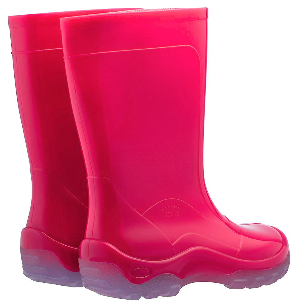 Bota Galocha Infantil Impermeável Menina Rosa Pink - Calfor