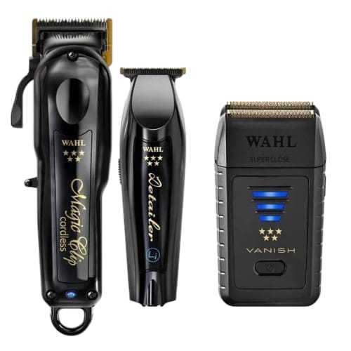 Kit Barber Combo Cordless (Magic Clip & Detailer) + Vanish Gold - Wahl