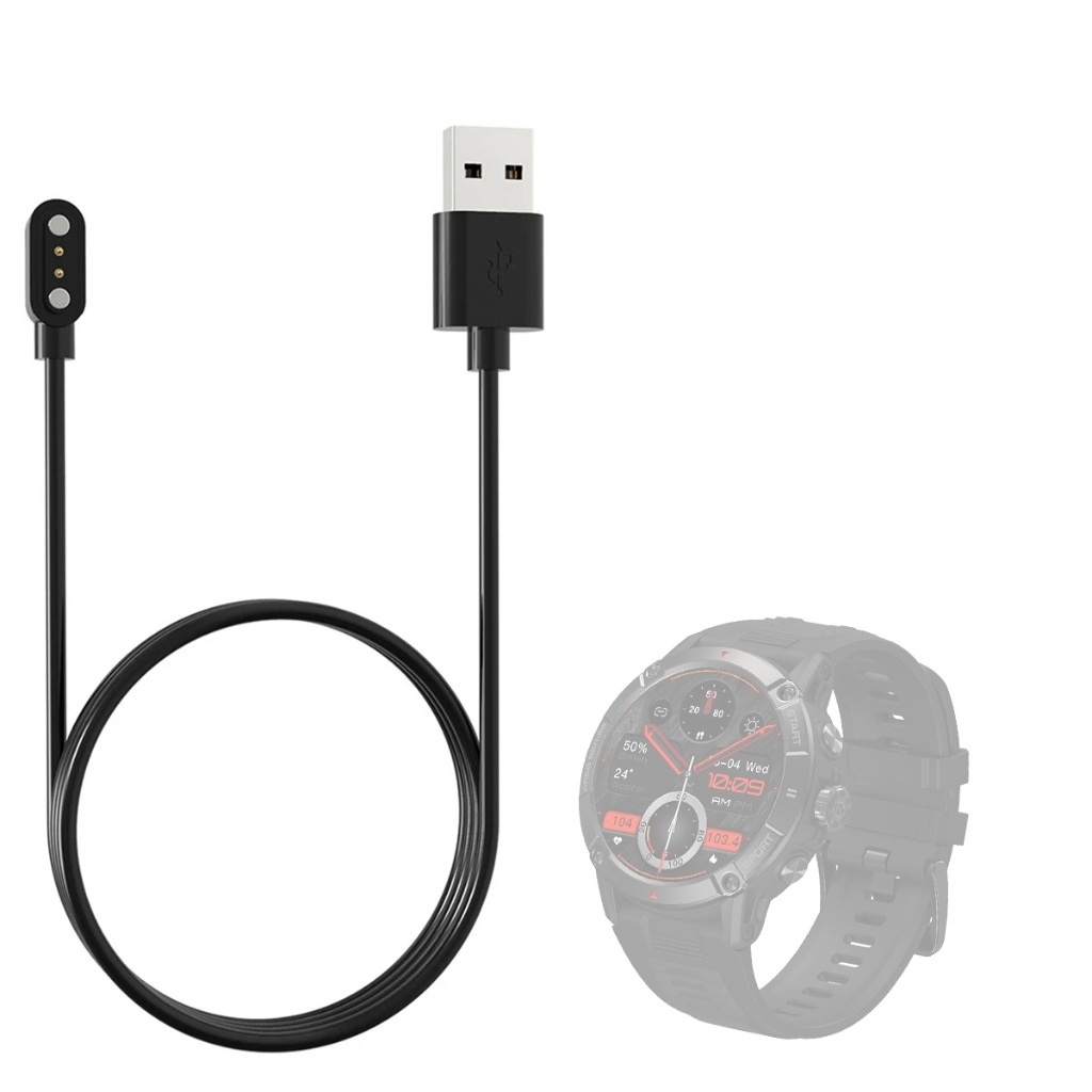 Carregador Usb Compatível Com Smartwatch Zeblaze Ares 3 magnetico
