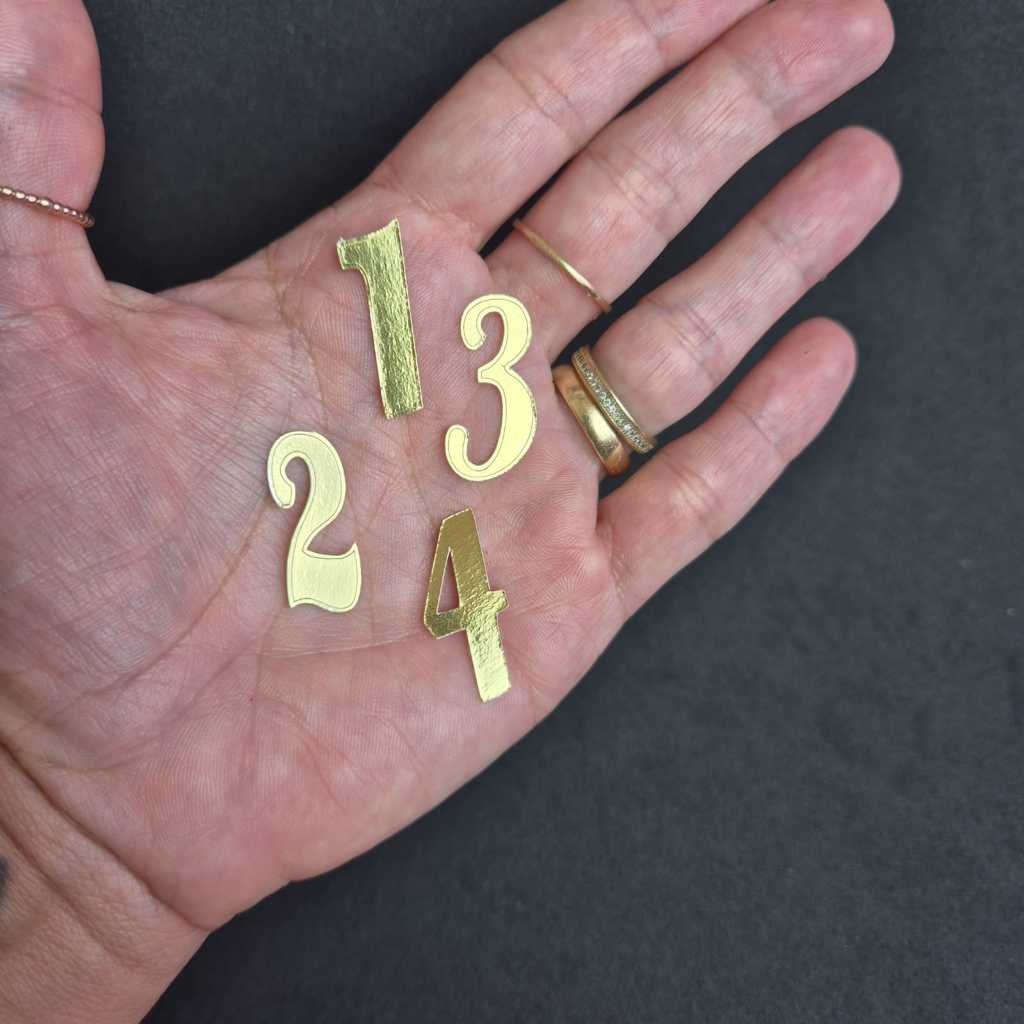 Kit Aplique Idade Personalizado em Lamicote Dourado Personalizados aniversários Personalizados de Luxo