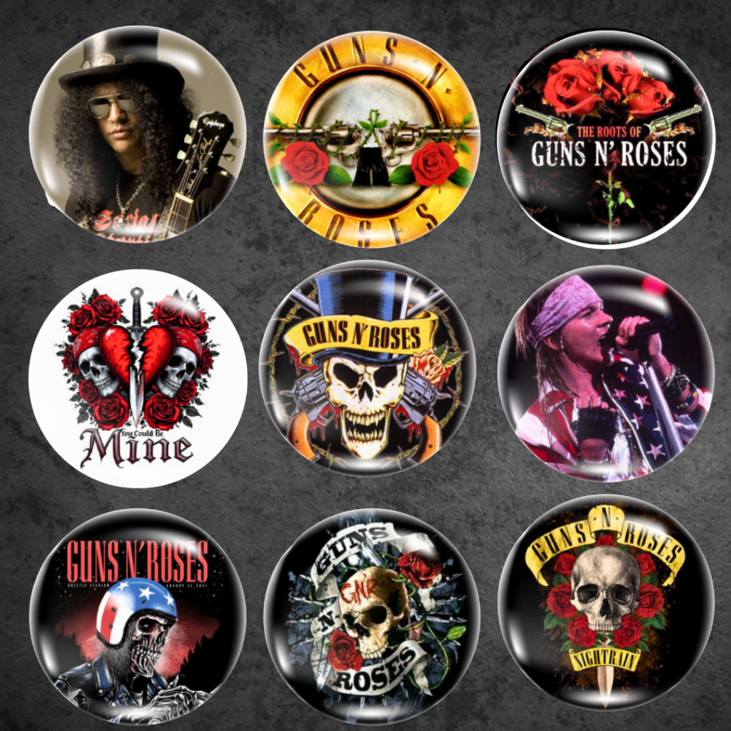 Bottons Broches Guns N' Roses (4,5cm)