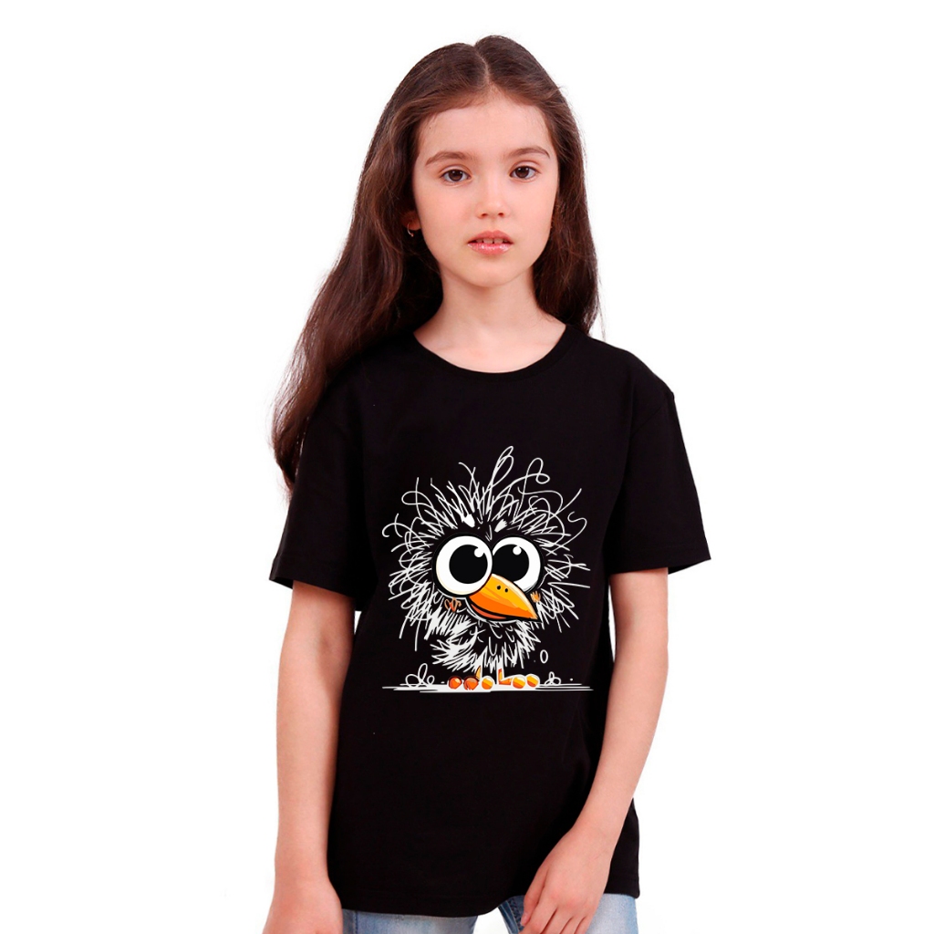 Camiseta Feminina Baby Look Infantil Blusinha Roupa Kids Crianças Desenho Animado Promoção