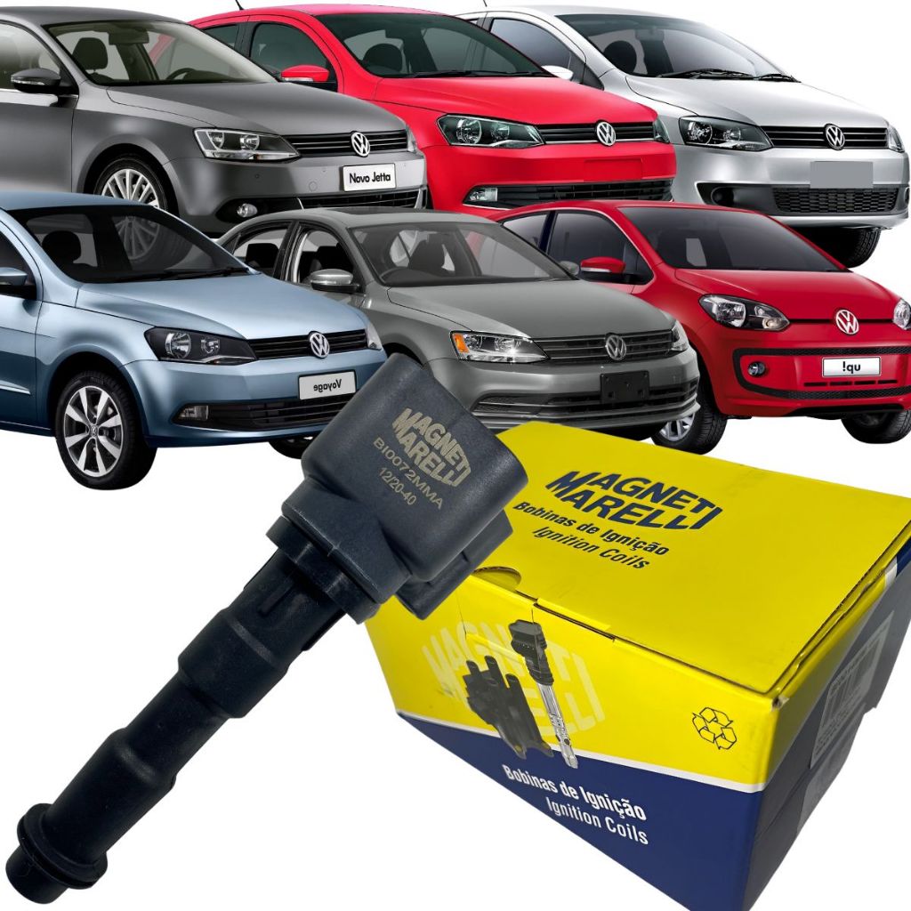 Bobina Magneti Marelli Vw Gol G6 G7 Fox Up Jetta Voyage 3cc em Oferta na Shopee