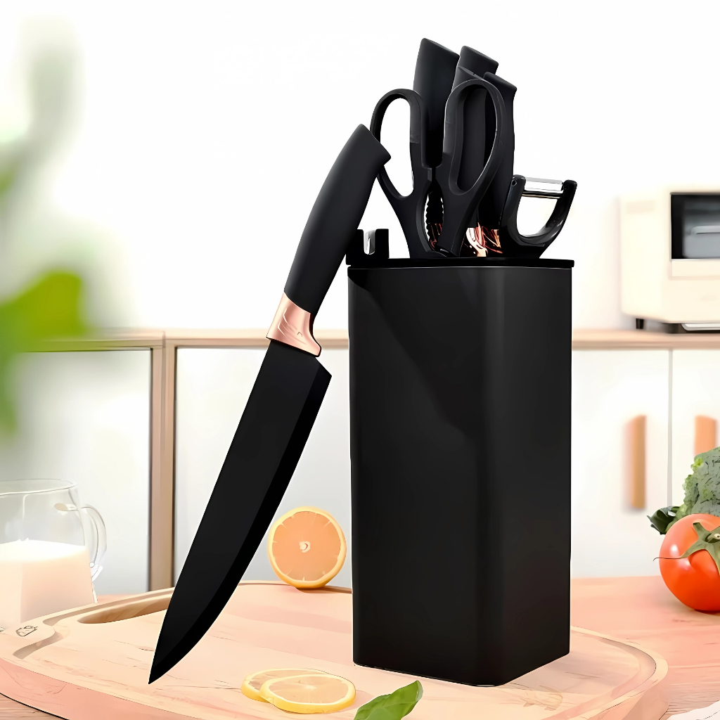 Kit de Facas e Utensílios Com 8 Peças Para Cozinha Organizador Universal em Oferta na Shopee