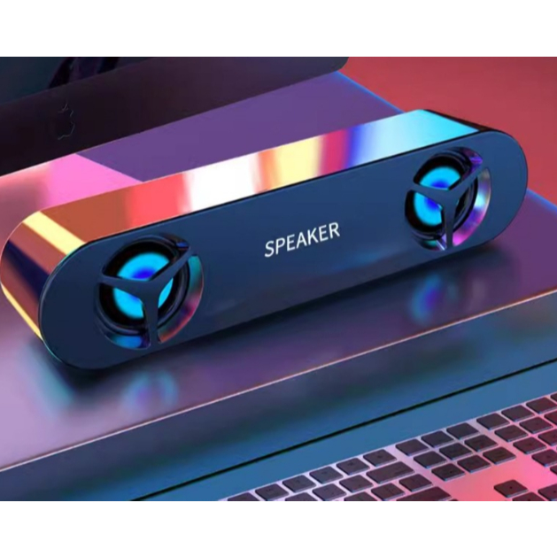 Mini Soundbar Caixa De Som Com Fio Potente Smart Tv Pc Notebook USB/P2