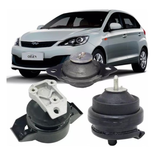 Jogo Coxim Motor Cambio Chery Celer 1.5 2013 A 2017