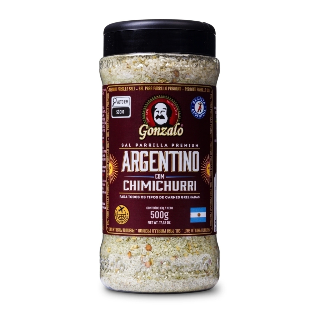 KIT DE SAL PARRILLA PARA CHURRASCO GONZALO COM 4 UNIDADES